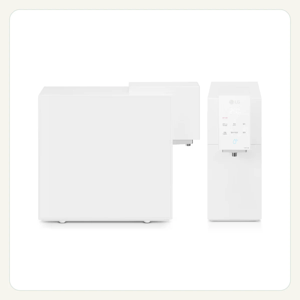 LG 퓨리케어 오브제컬렉션 정수기(맞춤 출수, 냉온정) 제품 이미지