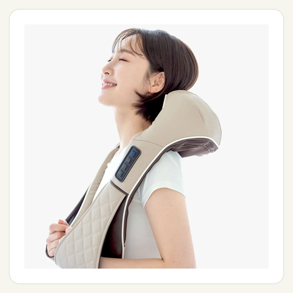 휴플러스 목 어깨 마사지기 Cordzero-750 승모근 온열 무선 허리 안마기 제품 이미지