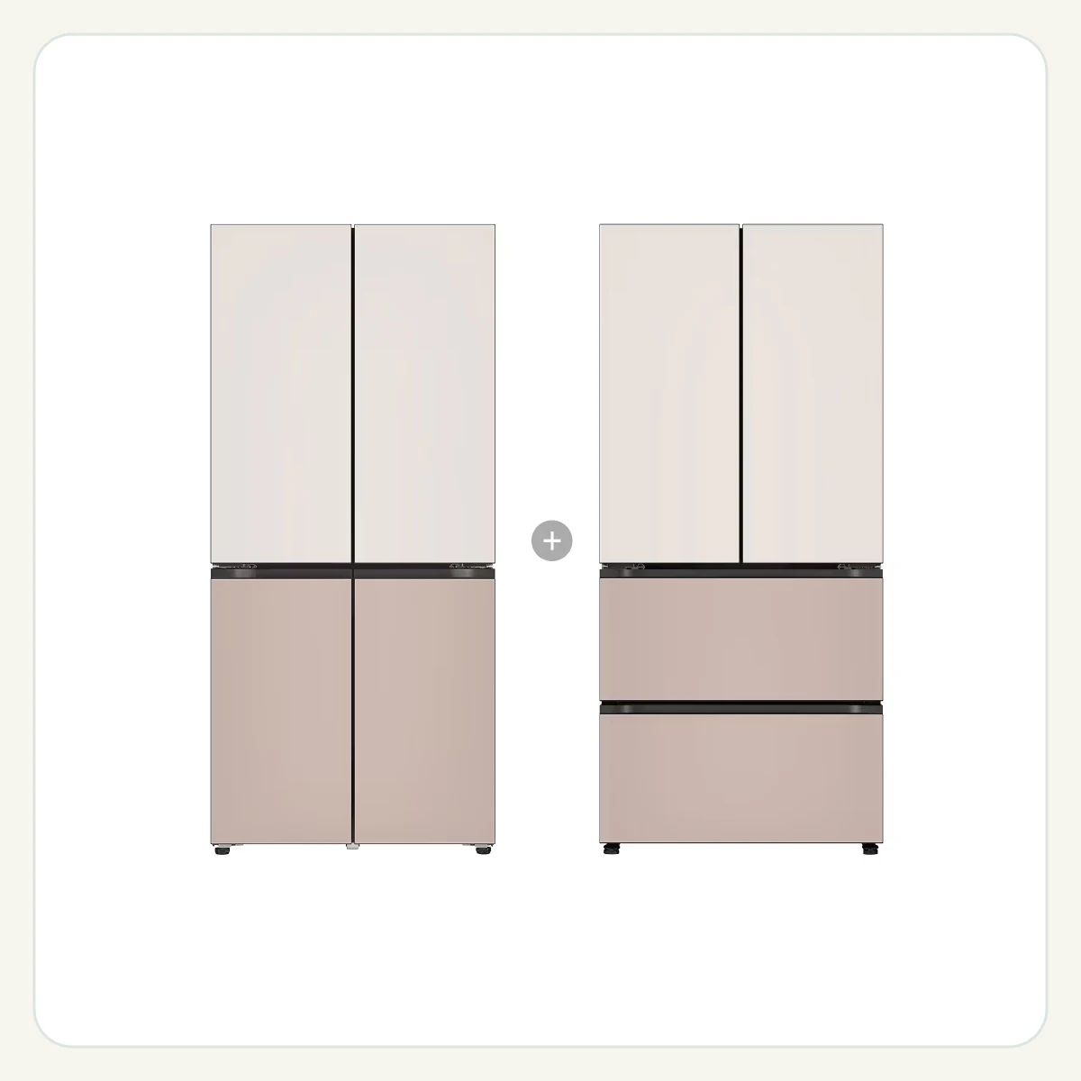LG 디오스 오브제컬렉션 냉장고 Fit & Max + LG 디오스 오브제컬렉션 김치톡톡 Fit & Max 제품 이미지