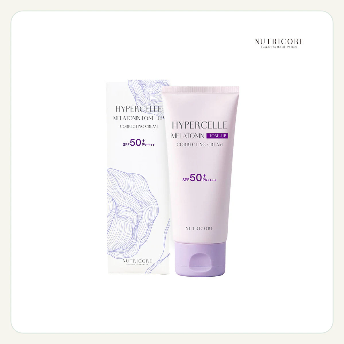 뉴트리코어 하이퍼셀 멜라토닌 톤업 코렉팅 크림 30ml 제품 이미지